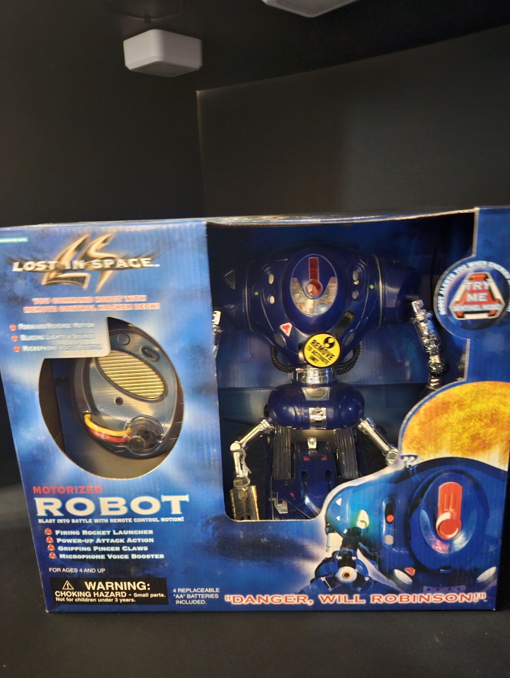 Motorized Blue Lost In Space  Robot Toy - Interactive Kids Toy
